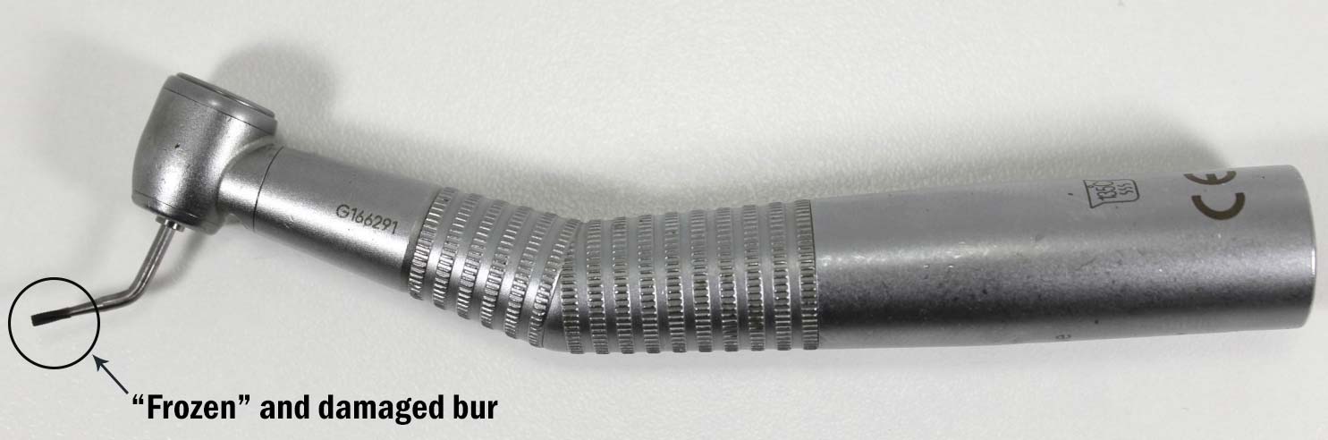 Remove stuck bur